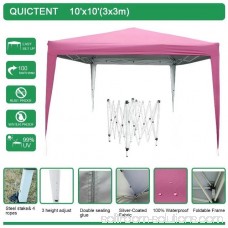 Quictent Easy Pop Up Canopy Instant Canopy Tent 10x10 Feet Heavy duty Height adjustable waterproof Navy Blue